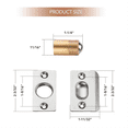 thumbnail image 1 of Adjustable Ball Door Catch, Closet Ball Bearing Door Latch, Silver, 1 of 7