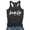 Dark Gray, variant on Women's Fashionable And Casual Letter Printed I Shaped Vest Top Backless Tops for Women plus Size Top Women