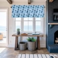 thumbnail image 5 of Window Valance for Kitchen,Ocean Sharks Octopus Starfish Rod Pocket Curtain Valances Short Curtains Drapes Panel,Blue Marine Creature Seamless Window Treatment Topper for Living Room Bathroom Bedroom, 5 of 9