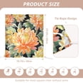 thumbnail image 2 of Decorative Chair Back Cover One Size x2 Chair Cover Dining Chair Slipcovers Chair Back Decoration Festival Chair Decoration Gold Chrysanthemums, 2 of 6