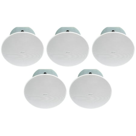 5 Rockville CC8-SUB 8 Commercial/Restaurant 70V Ceiling Subwoofers+Rough-In Kit