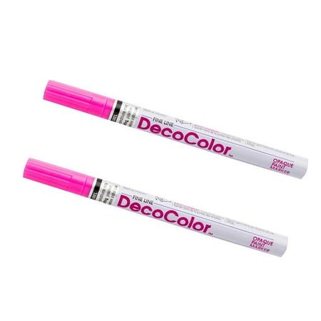 UPC: 0842497157900 | Marvy Uchida Fine Line Opaque Paint Markers 2/Pack Rosemary Pink