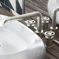 thumbnail image 4 of Avallon 8 in. Widespread, 2-Handle Wheel, Bathroom Faucet in Brushed Nickel, 4 of 10