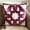 26. Purple (Hera), variant on Pillow Cover, Decorative Purple 14"x14" (35x35 cm) Throw Pillows For Couch, Jacquard Silk Abstract Cushion Cover, Abstract Pattern Contemporary Style - Purple Wheels