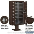 thumbnail image 3 of 4C Pedestal Mailbox - Maximum Height Unit (72 Inches) - Double Column - 20 MB1 Doors / 2 PL - Bronze, 3 of 3