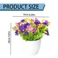 thumbnail image 2 of ionze 1 pcs Potted Artificial Flowers Fake Flowers with Vase Faux Flowers in Pot, Spring Decor for Home Office Floral Arrangement for Table Dinning Room Decoration Shelf Decor, 2 of 8