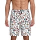 thumbnail image 1 of Balery Christmas Elements Pantalones cortos de pijama de punto de algodón para hombre con cinturilla y bolsillos-XX-Large, 1 of 6