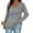 Gray, variant on Aloohaidyvio Women's Long Sleeve Shirts Tops Fall Tunic Causal Fashion Round Neck Basic Tee