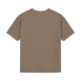 thumbnail image 5 of AJTQTH Kids Boys Henley T-Shirts Waffle Knit Summer Short Sleeve Button V Neck Basic Solid Color Tees Tops Lightweight Comfy Beach Vacation School Uniform Tshirt Brown 9-10 Years, 5 of 8