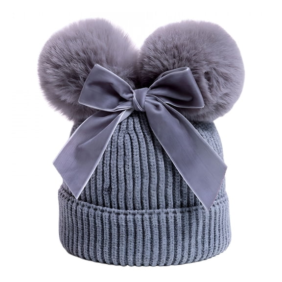 TELOLY 2026 New Baby Beanie Baby Hats 12-18 Months Toddler Beanie Baby Boys Girls Beanies Kids Winter Hats Children Knit Warm Caps Grey 6-36 Months