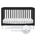 thumbnail image 4 of Delta Children Austin Acrylic 4-in-1 Convertible Baby Crib - Greenguard Gold Certified, Midnight Grey/Natural, 4 of 19