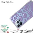 thumbnail image 2 of Purple Smiley Face Case for iPhone 13 Pro,Aesthetic Art Design TPU Bumper Cover Case, 2 of 5