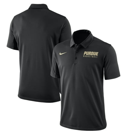 Purdue Boilermakers Nike 2017-2018 Coaches Elite Basketball Polo - Black