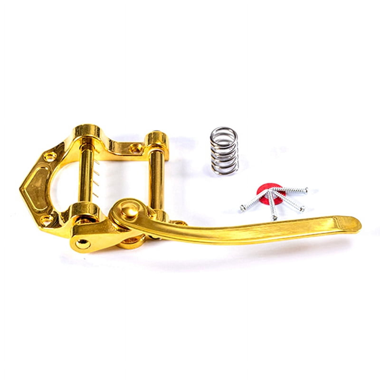 Guitar Tremolo Vibrato Bridge Tailpiece Archtop Compatible with ES335 LP Electric Guitar Universal (Gold)