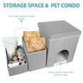 thumbnail image 6 of Xueyu Cat House Dog Stairs for Beds and Sofa, Foldable 3 Tier Dog Steps with Storage Toy Box, Small Indoor Pet Stairs, Grey, Perfect for Puppies and Kittens, 6 of 7