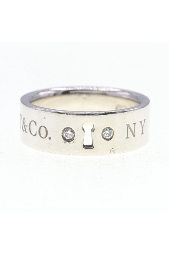 Pre-Owned Tiffany & Co. Rock Ring, 2-Piece Diamond, Sterling Silver 925, US Size 5.5-6/7.5,...