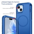 thumbnail image 3 of I-HONVA For iPhone 13/14/15 Case Compatible with MagSafe,3-Layer Military Grade Drop Protection Anti-Slip Rugged Shockproof Dustproof Protection6.1 inch Phone Case,Navy Blue, 3 of 7