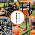 thumbnail image 3 of Kojem Trimmer Rack Weed Eater Rack for Trailer Line Holder Lockable 3 Place Weeder Edge Rack for Open Landscape Trailer Truck, 3 of 10