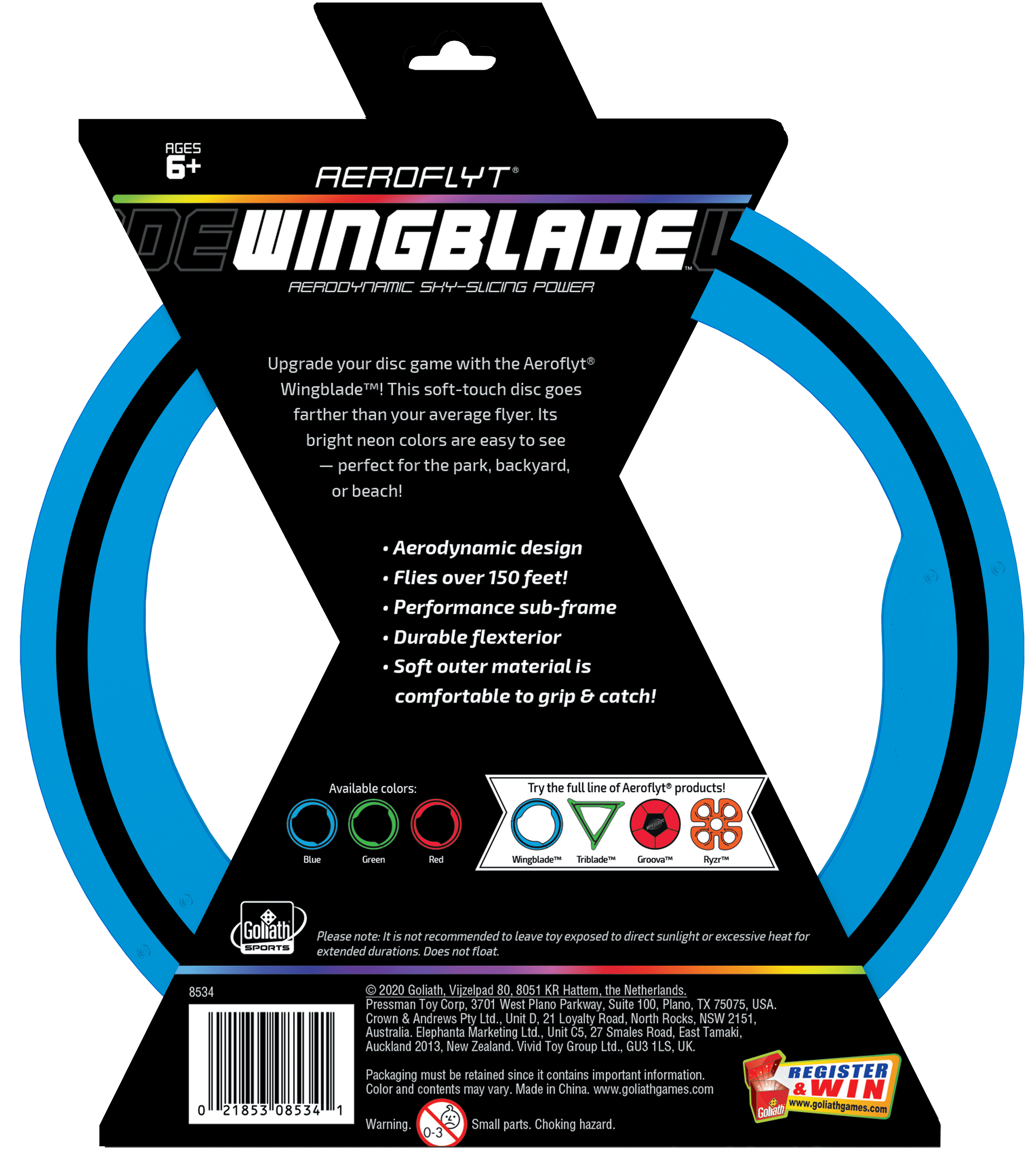Goliath Sports Aeroflyt Wingblade Blue