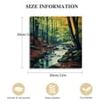 thumbnail image 2 of Landscape With River In Autumn Forest Sunset Traditional Canvas Wall Art 12x12 in, 2 of 5