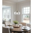 thumbnail image 5 of Kira Home Ava 13" Schoolhouse Pendant Light with Wine Glass Style Shade, Adjustable Hanging Height, Brushed Nickel, 5 of 8