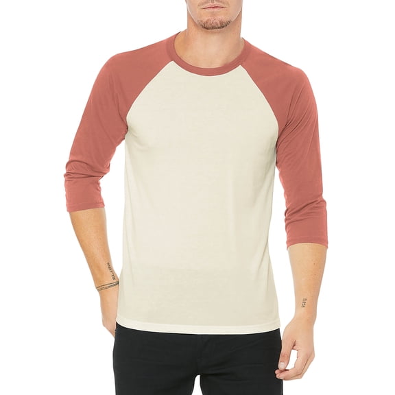 Hat and Beyond Men's Baseball Raglan 3/4 Sleeve Plain Jersey Team Uniform Athletic T-Shirts