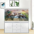 thumbnail image 3 of 60X24IN, Natural Landscape Waterfall Aquarium Background, Art Natural Landscape Theme Fish Tank Background, Crawling Terrarium Background with 8 EVA Double-Sided Tape, 3 of 6