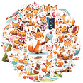 thumbnail image 3 of cartoon Fox Theme Stickers, Waterproof Fox Theme Sticker for Water Bottle Laptop Phone Cases Planner Skateboard Luggage Helmet Party Favor Decor, Ideal for Adults Teens Teacher Rewards, 3 of 9