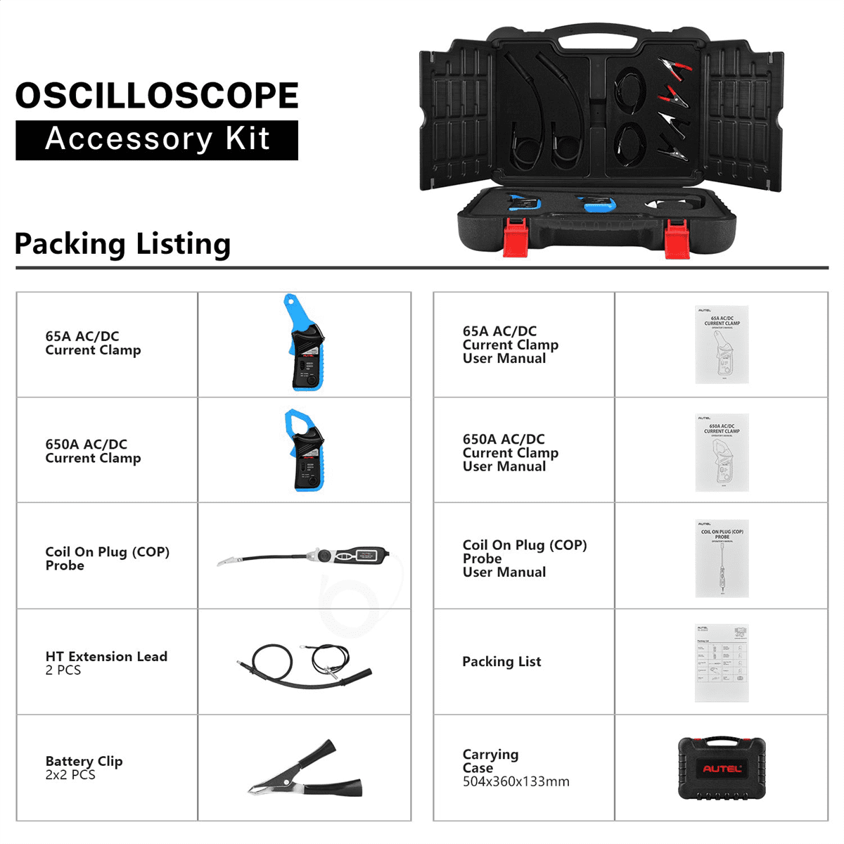 Autel MSOAK Oscilloscope Accessory Kit for VCMI, Ultra, MS919 & MP408