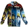 thumbnail image 4 of Ninjago Movie Zipper Pullover Sweatshirt Hoodies High Neck Hooded Sweater Fashion Daily Hoody Clothes, 4 of 7