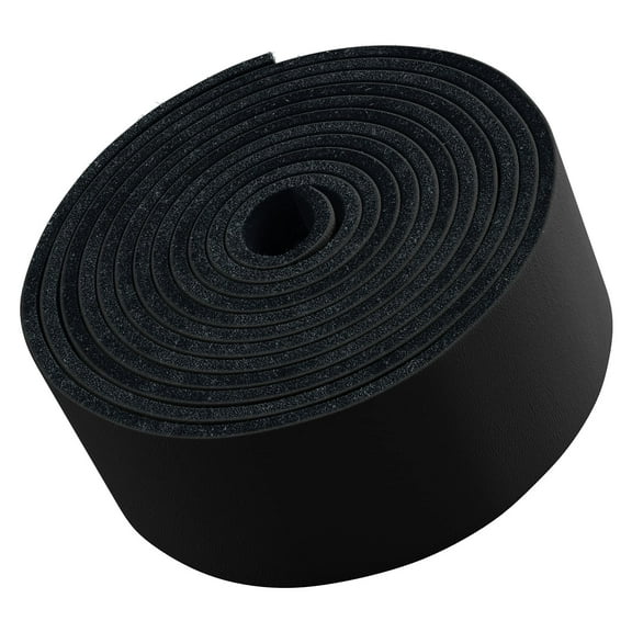 Tofl Leather Strap for Shoes Purses Jewelry Making and DIY Craft Projects Black 1 Strap 72" x 3/4"