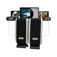 thumbnail image 3 of 2 Pcs USB Power Computer Speakers Stereo 3.5mm with Ear Jack for Desktop PC Laptop Color:black, 3 of 8