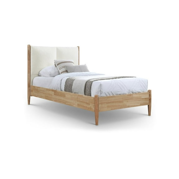 Meridian Furniture Arbor Cream Polyester Twin Bed