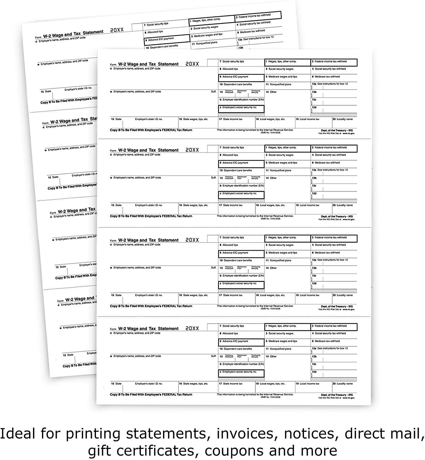 PrintWorks Professional Perforated Paper, 500 Sheets, 4 Part Perf