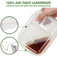 thumbnail image 3 of DAS TRUST 5 Pack 36oz Bento Box Glass Meal Prep Containers 3 Compartments Clear Glass Food Storage Containers with Lids Meal Prep Bowls Lunch Box, 3 of 6
