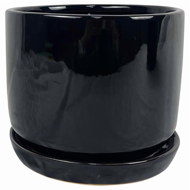 Couvercle POT Céramique Noir 8 Pouces(Lot de 4)