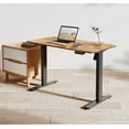 thumbnail image 2 of Boost Industries FS-OD47Mii Floor Standing Motorized (Electric) Height Adjustable Office Desk Frame with 47" Top (Rustic Brown), 2 of 4