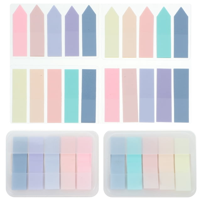 Portable Highlight Strips for Reading with Assorted Color PET Material Perfect for Decoration 6 Sets