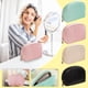 thumbnail image 1 of Bolsa de Maquillaje de Viaje, Diseño de Cuero Plisado, Portátil, Forma Semicircular, Fácil de Limpiar, Práctico Cierre de Cremallera, Almacenamiento de Joyas, Uso Diario o Viajes, Regalo para Mujer,, 1 of 4