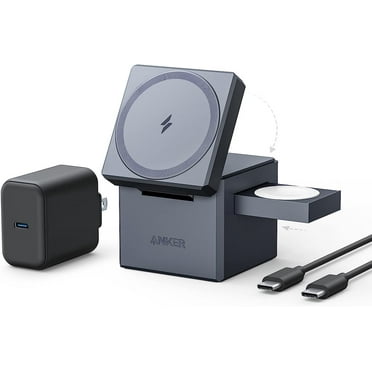 Anker Series 7 - Wireless charging stand - MagSafe - 15 Watt - 2.5 A - on cable: USB-C