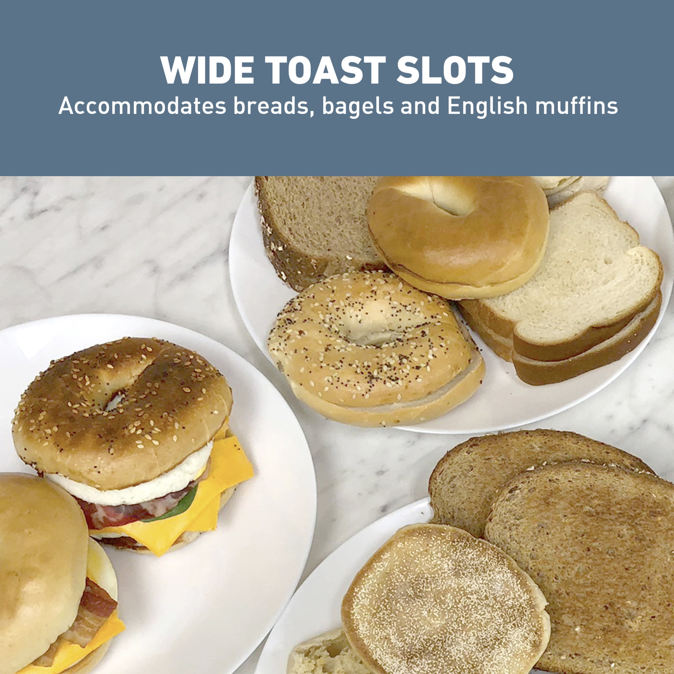 West Bend Multifunctional Breakfast Station, 2-Slice Toaster with Egg Cooker and Meat Warmer, in Black (78500)