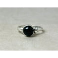 thumbnail image 5 of Heaven Crafts Simple Round Black Onyx Ring 925 Sterling Silver Handmade Statement Ring For Women, 5 of 5