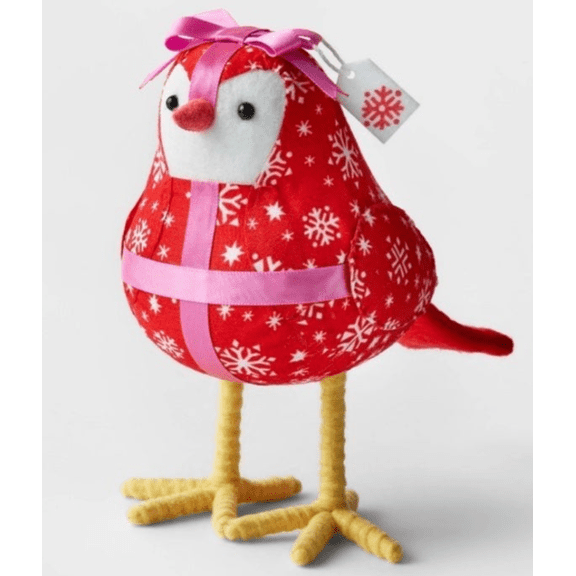 Target Christmas Featherly Friends Bow Bird Decorative Figurine New