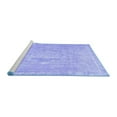 thumbnail image 2 of Ahgly Company Machine Washable Indoor Rectangle Abstract Blue Contemporary Area Rugs, 5' x 7', 2 of 4