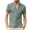 Green, variant on Babysbule Mens Shirts Short Sleeve Shirt Men Summer Casual Fashion Linen T-Shirt Men's Retro Stand-Up