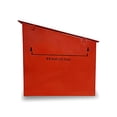 thumbnail image 4 of NACH Farmhouse Red Mailbox, Rustic Wall Mount Mailboxes for Outside, Rust Resistant Metal Mailbox, 4 of 5