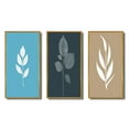thumbnail image 2 of Designart "Delicate Essence Minimal White Leaves" Flowers Framed Wall Art Set Of 3 - White Traditional Frame Gallery Set For Office Decor, 2 of 6