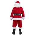thumbnail image 2 of Plus Size Flannel Santa Claus Costume for Men, 2 of 9