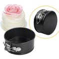 thumbnail image 3 of 4.3 inch mini springform pan set with 2 pieces cheesecake pans with removable bottom, 3 of 5
