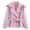 Pink, variant on Waist Tie Casual Trench Jacket for Women, Lapel Collar Button Front, Relaxed Fit Everyday Outerwear with Epaulets, 1 Piece, S-L
